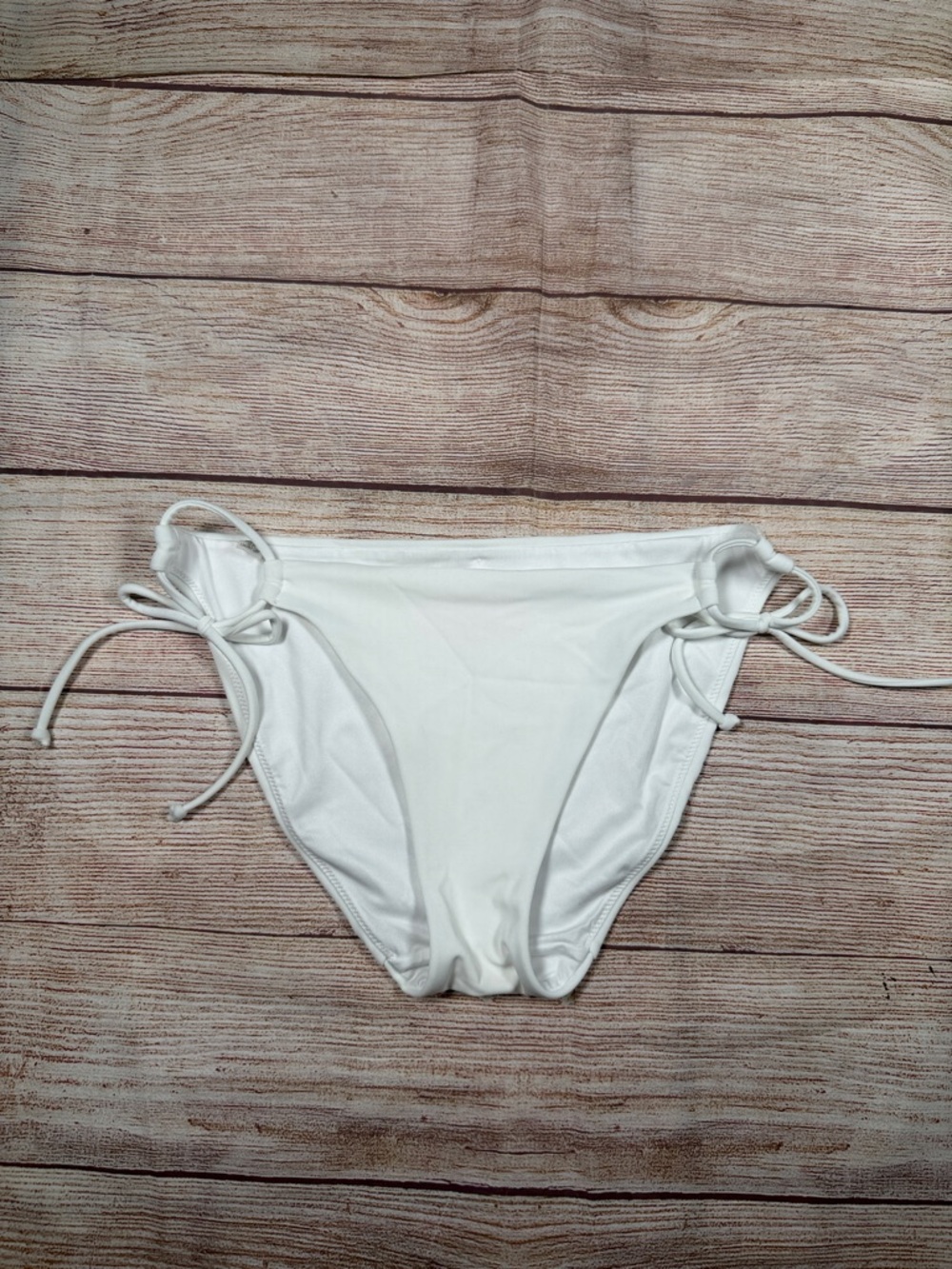 Victoria’s Secret Women's White Side-Tie‎ Bikini Bottom - Classic Swimwear